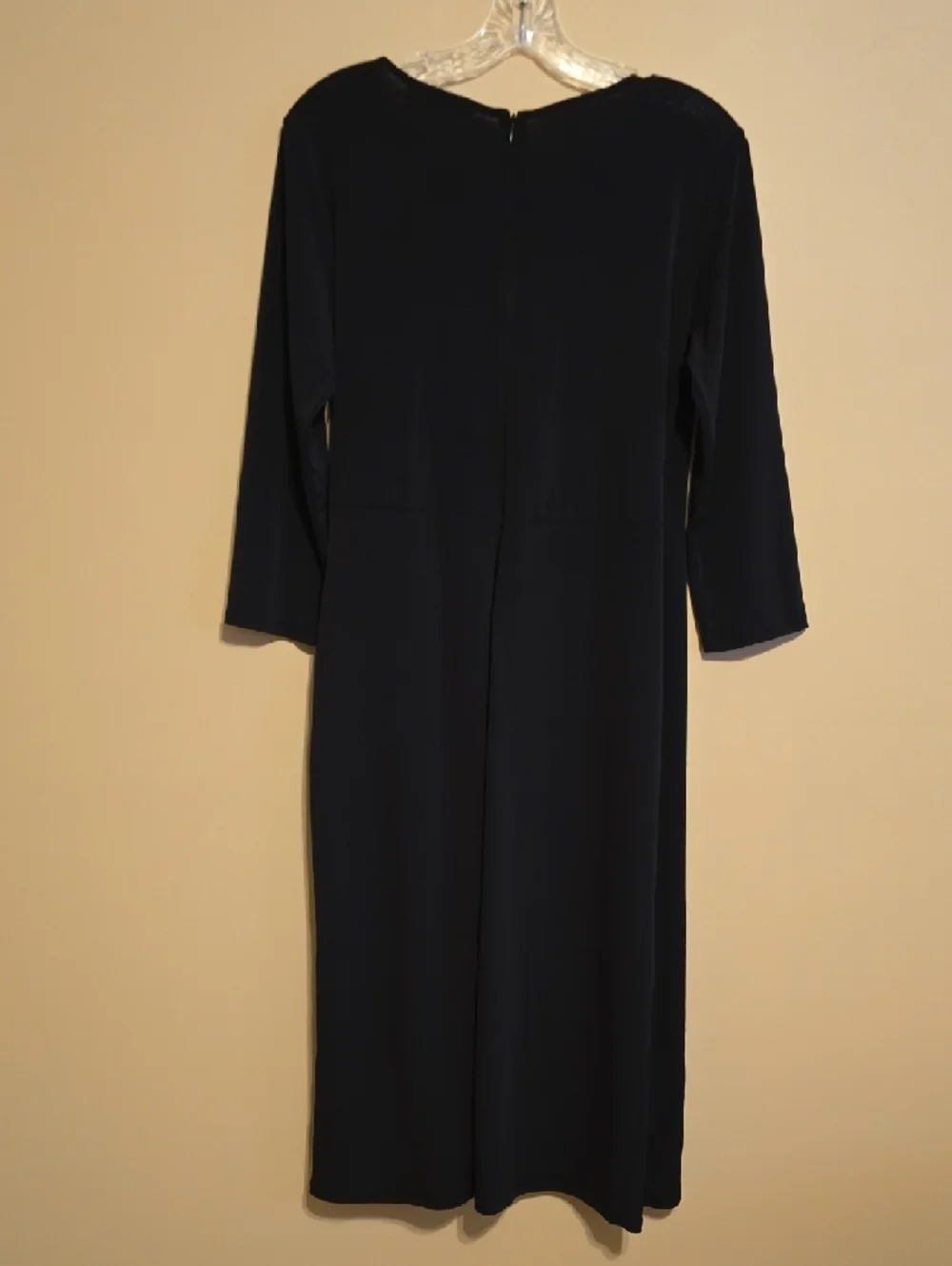 Kate & Mallory Dress Women's Size Medium Black Long-Sleeve Twist-Detail Dress